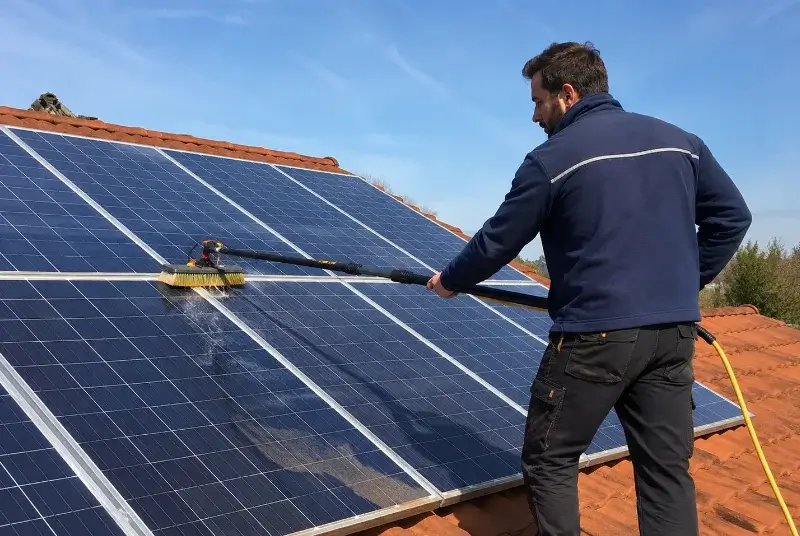 Nettoyage et entretien de panneaux solaires à Soullans